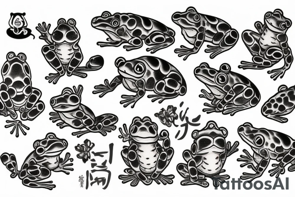 Japanese frog deity tattoo idea