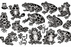 Japanese frog deity tattoo idea