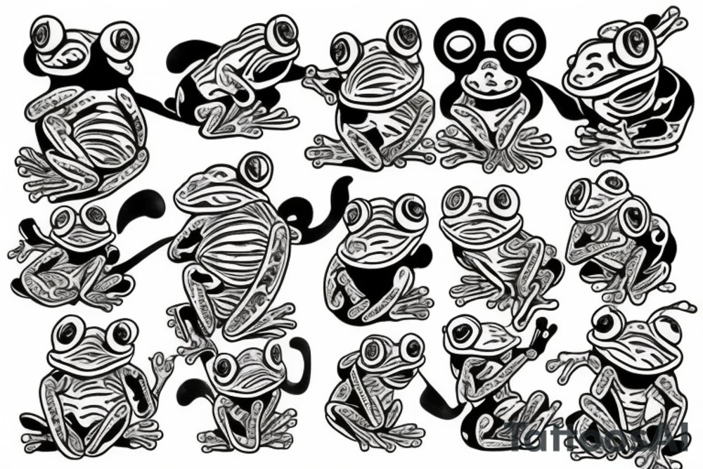 Japanese frog deity tattoo idea