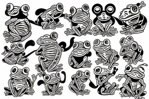 Japanese frog deity tattoo idea