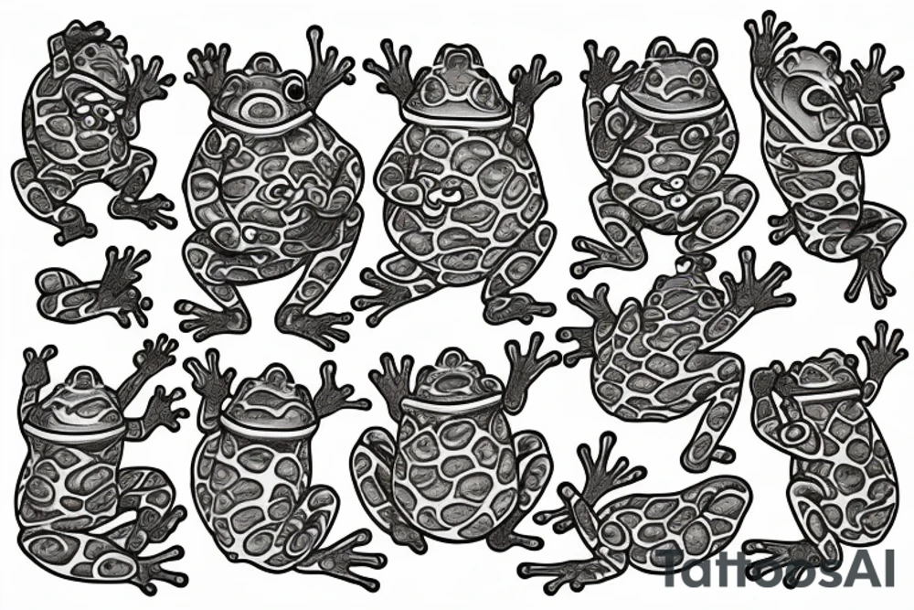 Japanese frog deity tattoo idea