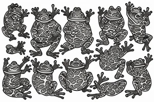 Japanese frog deity tattoo idea