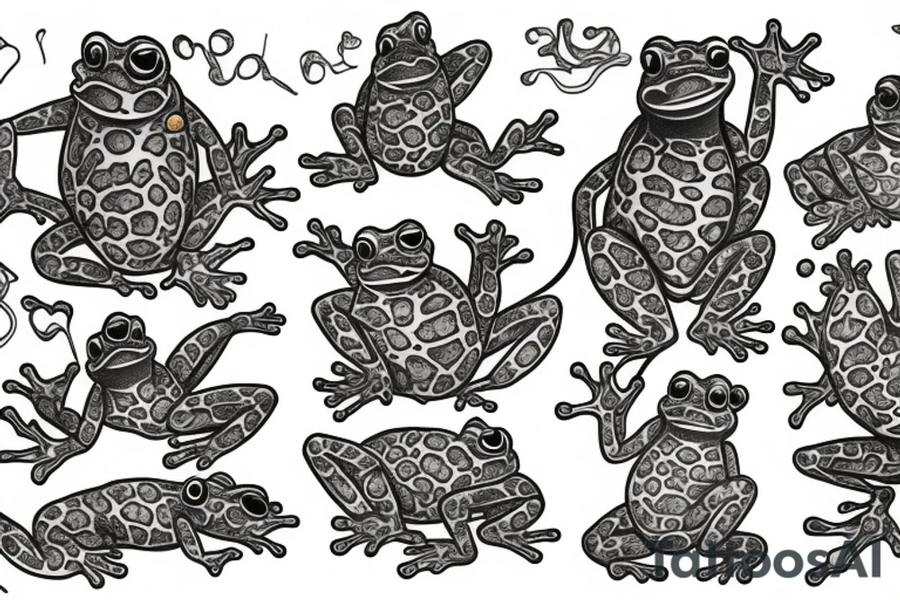 Japanese frog deity tattoo idea