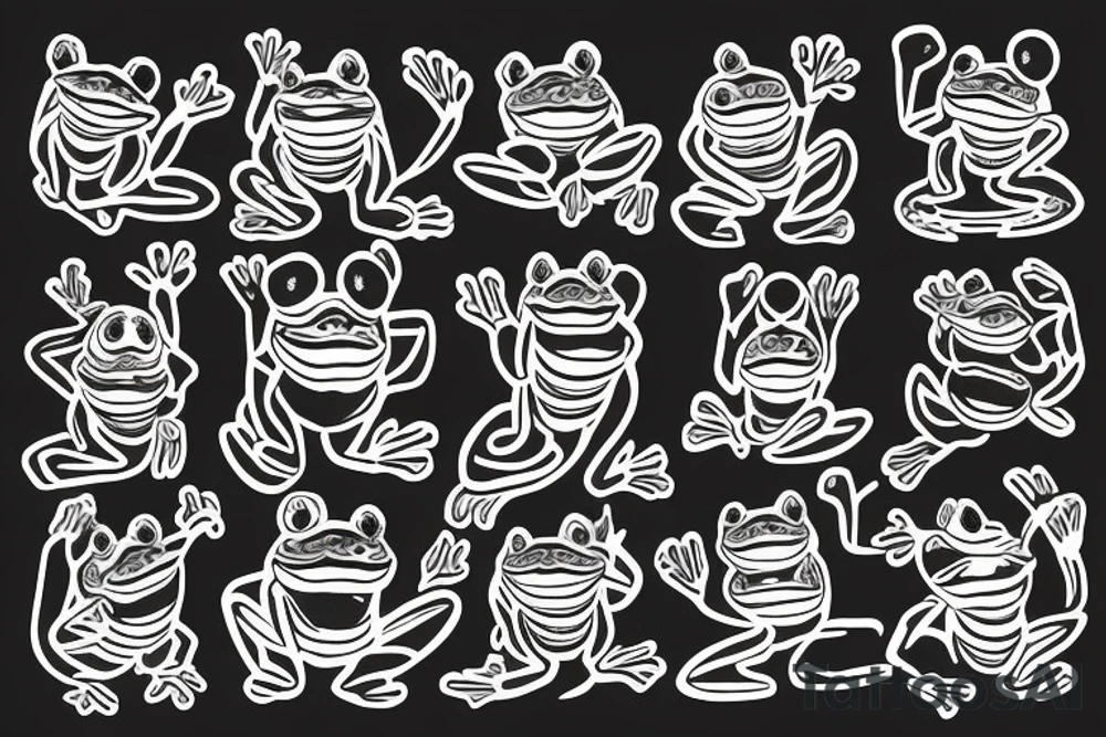 Japanese frog deity tattoo idea