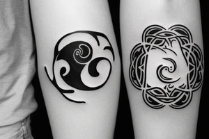simple yin yang tattoo tattoo idea