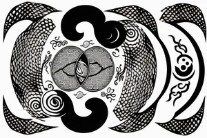 simple yin yang tattoo tattoo idea