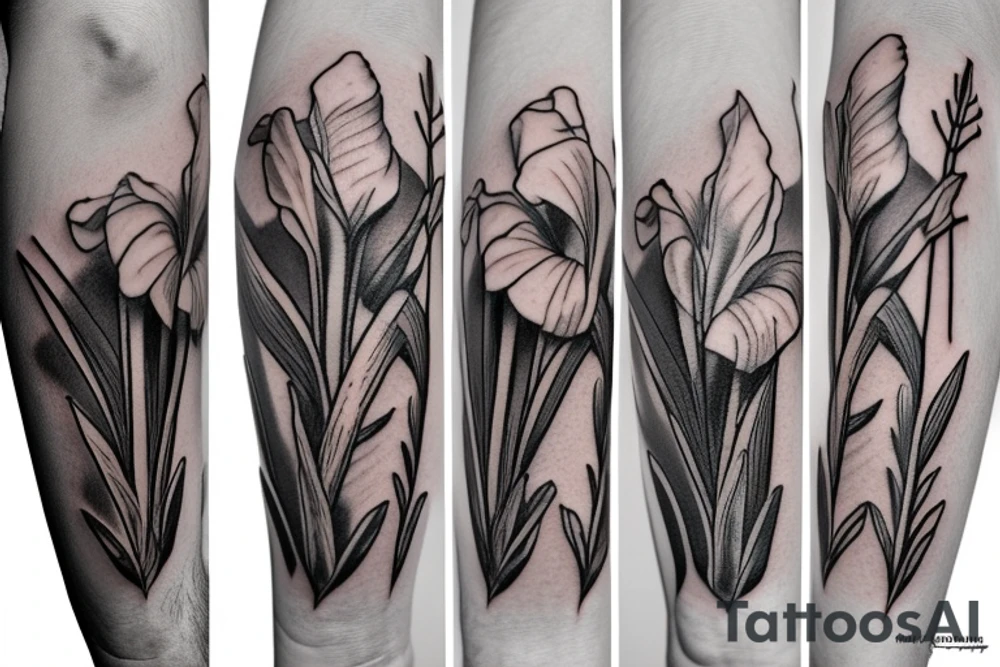 Gladiolus tattoo idea
