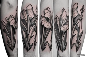 Gladiolus tattoo idea
