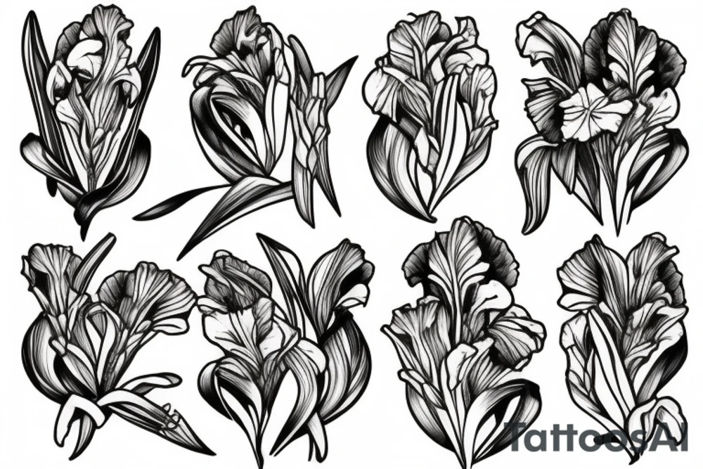 Gladiolus tattoo idea