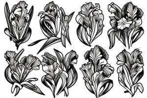 Gladiolus tattoo idea