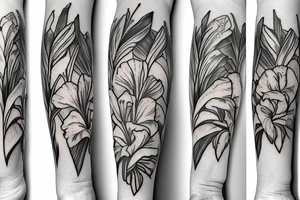 Gladiolus tattoo idea