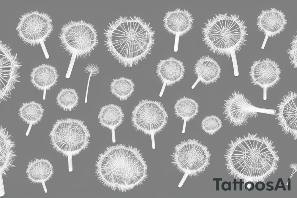 dandelion puffball tattoo idea