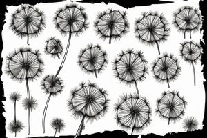 dandelion puffball tattoo idea