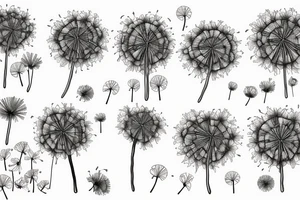 dandelion puffball tattoo idea