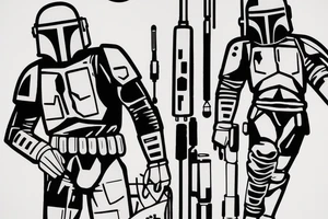 Boba fett running tattoo idea