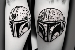 Boba fett like a mountain tattoo idea