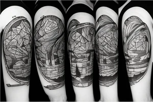 Mountain nature elements Star wars tattoo idea