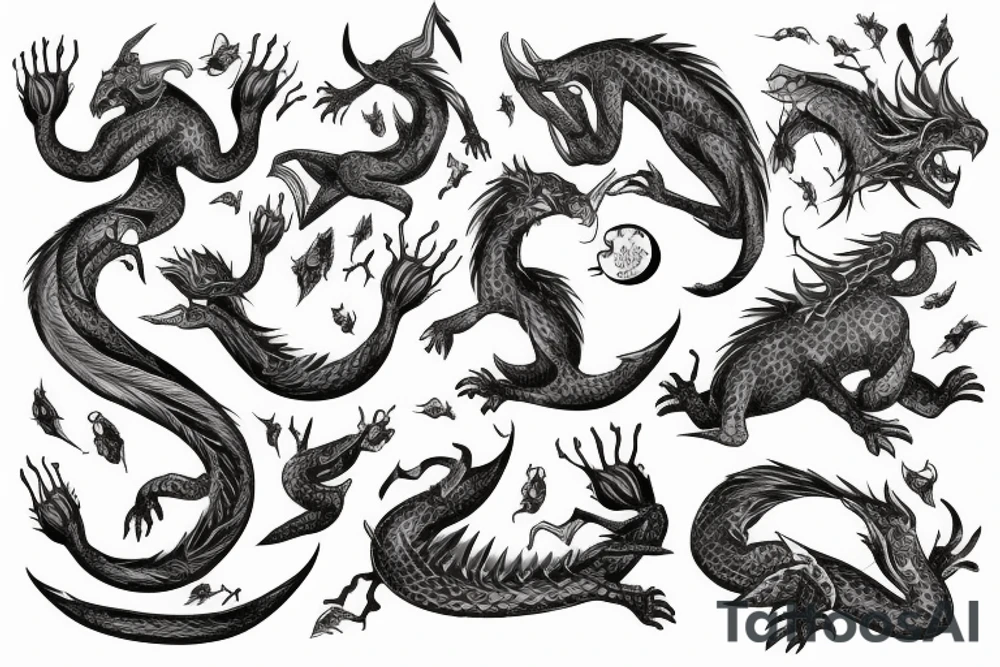 dacian draco, nature tattoo idea