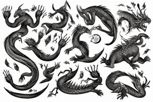 dacian draco, nature tattoo idea
