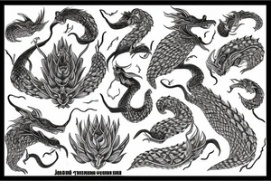 Dacian Draco, nature, flower tattoo idea