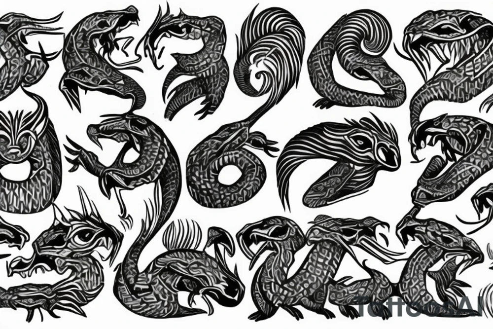 Dacian Draco, Tiki Maori tattoo idea