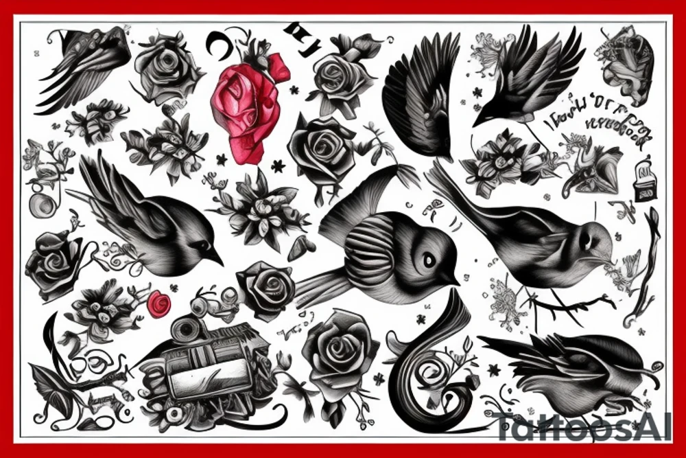 Robin and Lucar letters tattoo idea