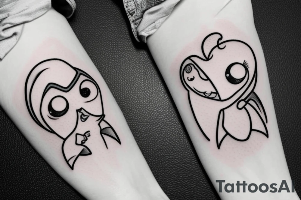Casper the cute ghost tattoo idea