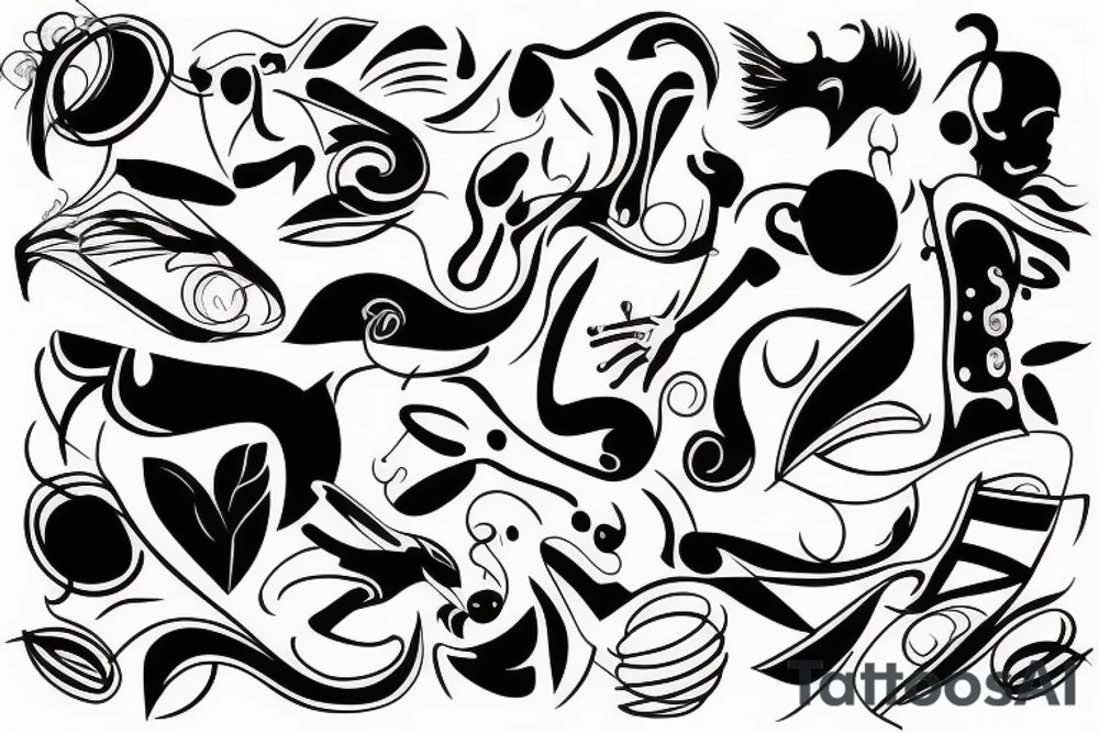 dancing tattoo idea