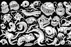Ship being dragged down by kracken tattoo idea