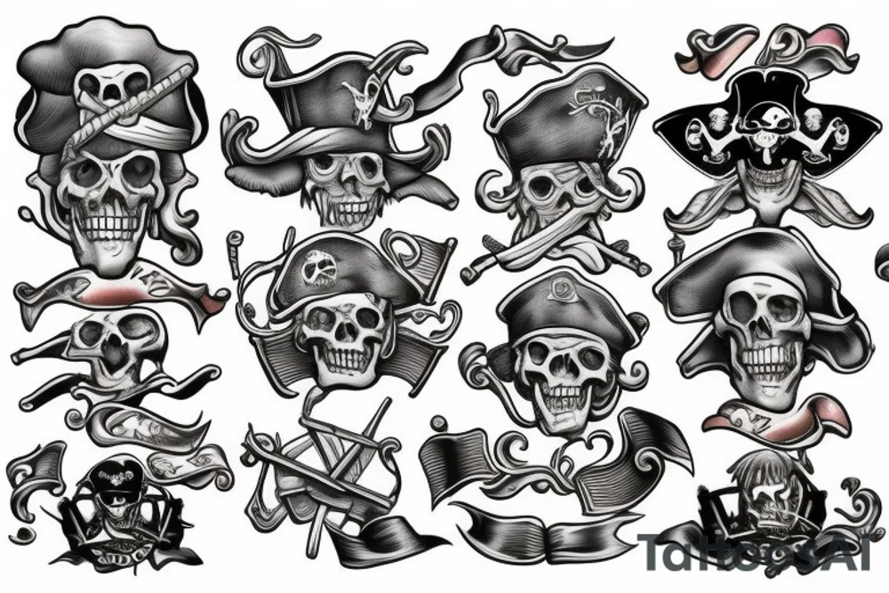 Pirate ship tattoo idea