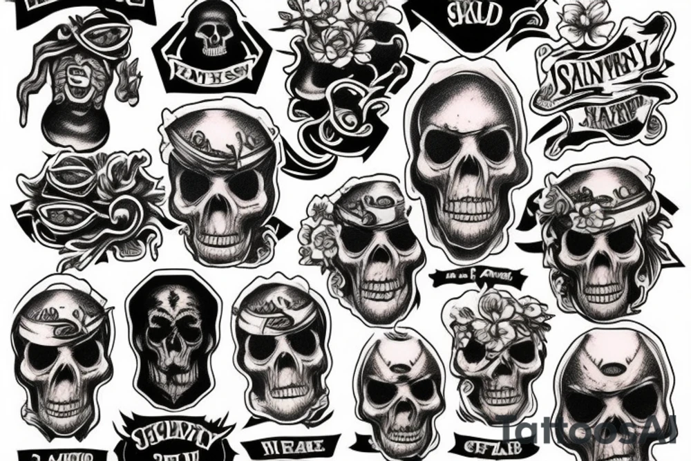 Skull island tattoo idea