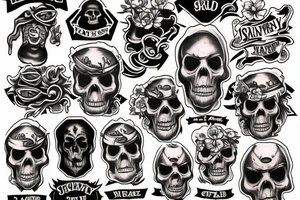 Skull island tattoo idea