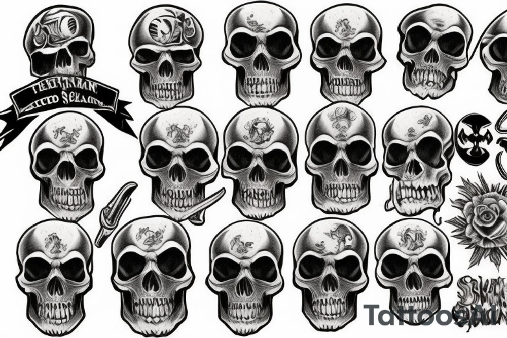 Skull island tattoo idea