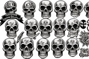 Skull island tattoo idea