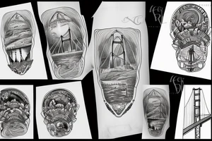 golden gate bridge tattoo idea