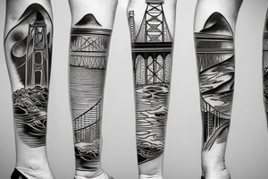 golden gate bridge tattoo idea