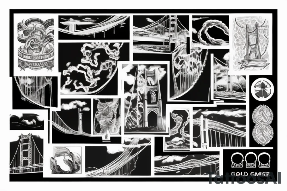 golden gate bridge tattoo idea