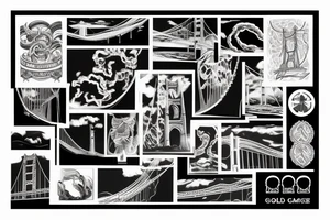 golden gate bridge tattoo idea