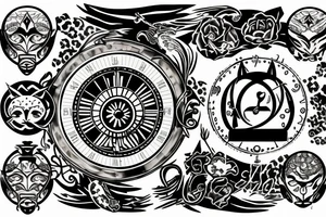 Cancer, pisces, and Gemini astrological signs tattoo idea
