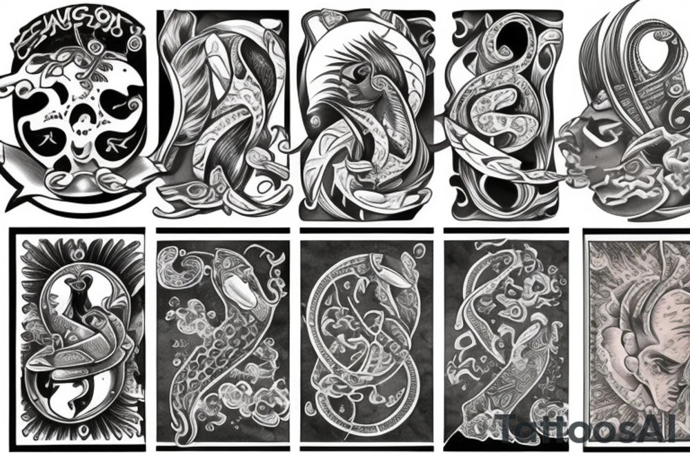 Cancer, pisces, and Gemini tattoo idea