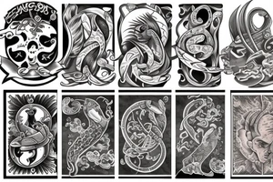 Cancer, pisces, and Gemini tattoo idea