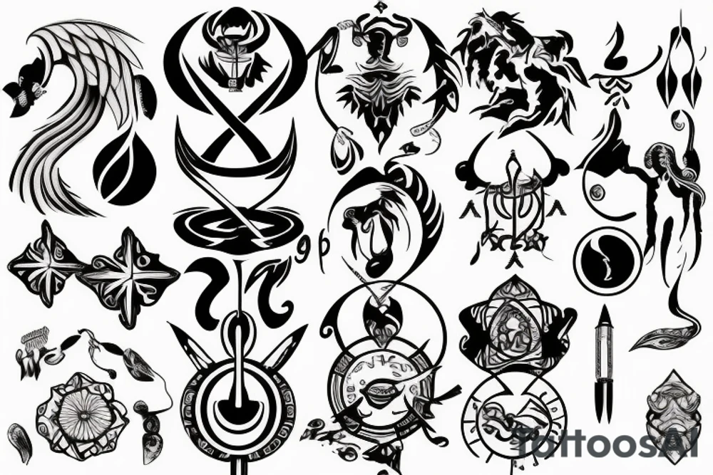 Cancer astrological sign tattoo idea
