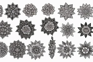 Mandala flower tattoo idea