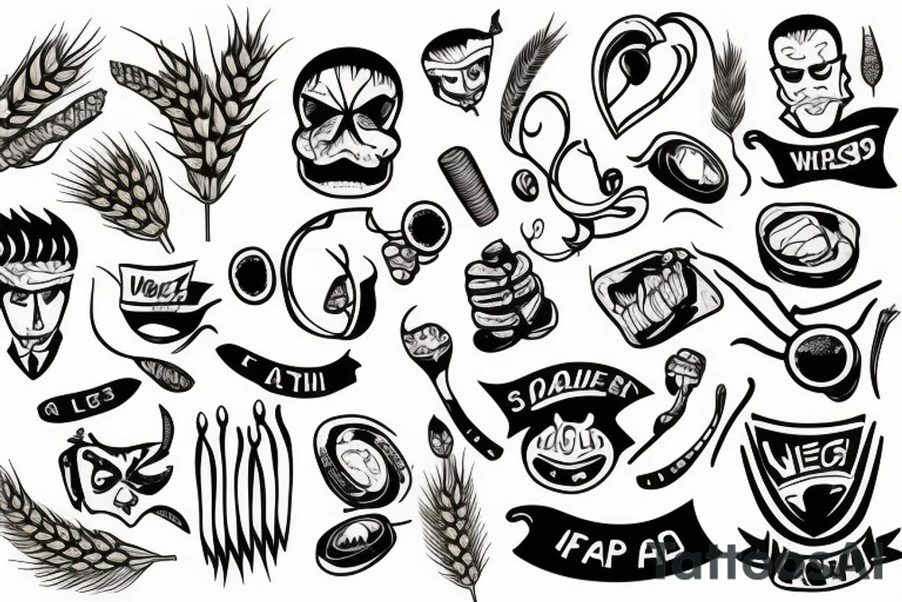 Wheat tattoo idea