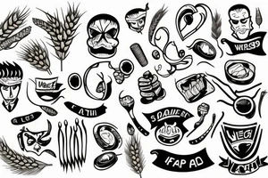Wheat tattoo idea