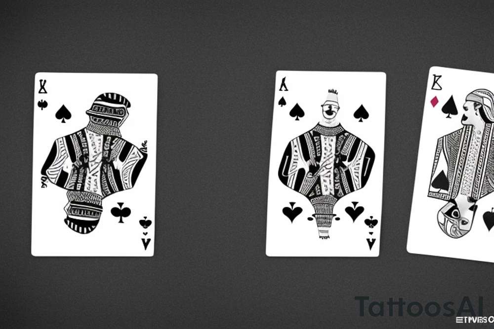 Bunny playing cards tattoo idea