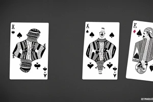 Bunny playing cards tattoo idea