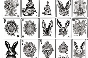 Bunny tarot tattoo idea