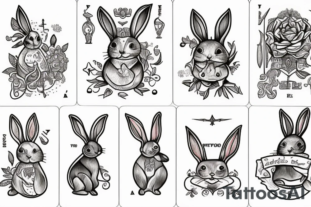 Bunny tarot tattoo idea