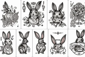 Bunny tarot tattoo idea